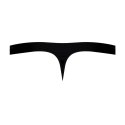 Male Power Stringi z suwakiem S/M czarne nylon spandex