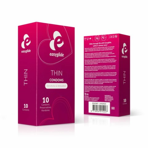 EasyGlide Extra Thin Prezerwatywy Anatomiczne Ultra Cienkie 10 sztuk EasyGlide Extra Thin Prezerwatywy Anatomiczne Ultra Cienkie 10 sztuk