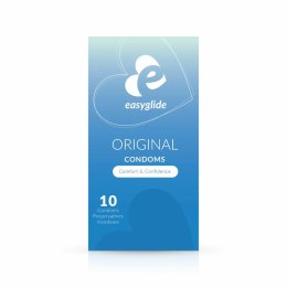 EasyGlide Natural - Prezerwatywy anatomiczne, 10 sztuk, transparentne