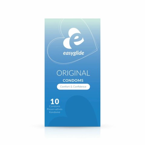 EasyGlide Natural - Prezerwatywy anatomiczne, 10 sztuk, transparentne EasyGlide Natural - Prezerwatywy anatomiczne, 10 sztuk, transparentne