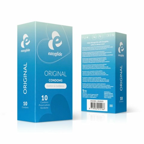 EasyGlide Natural - Prezerwatywy anatomiczne, 10 sztuk, transparentne EasyGlide Natural - Prezerwatywy anatomiczne, 10 sztuk, transparentne