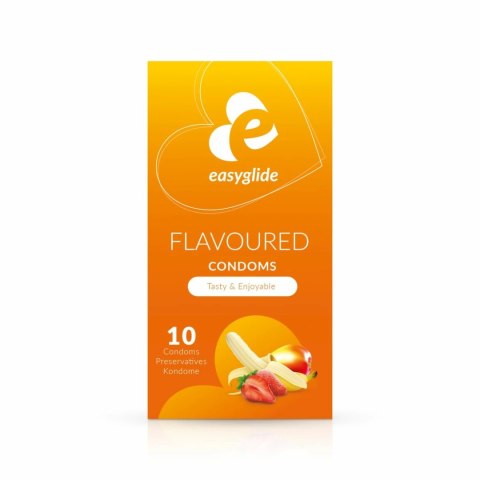 EasyGlide Prezerwatywy Owocowe 10 szt. Anatomiczny Kształt Smakowe EasyGlide Prezerwatywy Owocowe 10 szt. Anatomiczny Kształt Smakowe