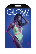 SPOTLIGHT Body Neon Green z Koronki UV z Regulowanymi Ramiączkami