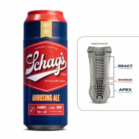 Schag's Arousing Ale Frosted - Kompaktowa maszyna intymna z regulacją ciśnienia Schag's Arousing Ale Frosted - Kompaktowa maszyna intymna z regulacją ciśnienia