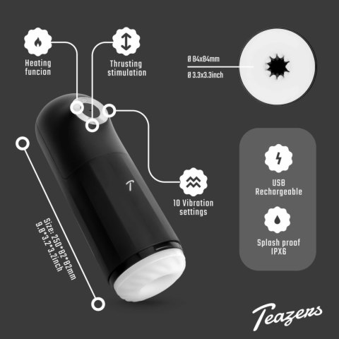 Teazers Automatic - zaawansowana maszyna intymna z potrojnym systemem stymulacji Teazers Automatic - zaawansowana maszyna intymna z potrojnym systemem stymulacji