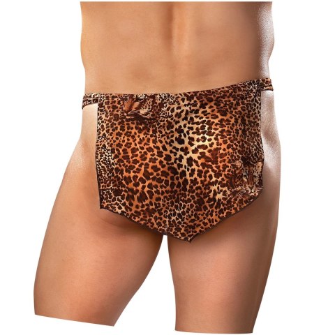 Male Power Animal Przepaska Tarzan, stringi z klapkami, rozmiar uniwersalny Male Power Animal Przepaska Tarzan, stringi z klapkami, rozmiar uniwersalny