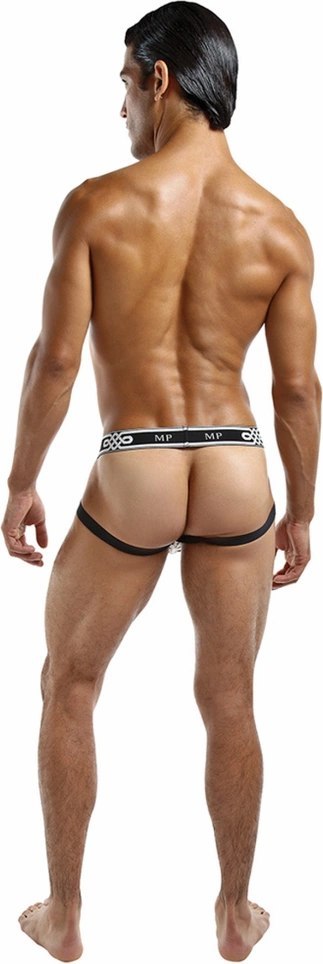 Male Power Diamond Mesh Jock Ring anatomiczny otwarty tył czarny M Male Power Diamond Mesh Jock Ring anatomiczny otwarty tył czarny M