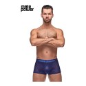 Male Power Diamond Mesh Mini szorty L czarne z dwukolorowym pasem