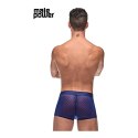 Male Power Diamond Mesh Mini szorty L czarne z dwukolorowym pasem