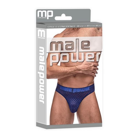Male Power Diamond Mesh Stringi męskie, czarne, komfortowy pas Male Power Diamond Mesh Stringi męskie, czarne, komfortowy pas