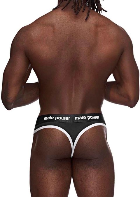 Male Power Helmet Stringi męskie czarne z wyściełaną saszetką S/M Male Power Helmet Stringi męskie czarne z wyściełaną saszetką S/M