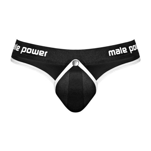 Male Power Helmet Stringi męskie czarne z wyściełaną saszetką S/M Male Power Helmet Stringi męskie czarne z wyściełaną saszetką S/M
