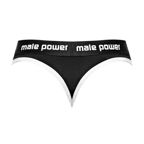 Male Power Helmet Stringi męskie czarne z wyściełaną saszetką S/M Male Power Helmet Stringi męskie czarne z wyściełaną saszetką S/M