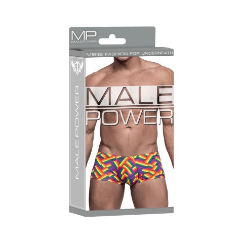 Male Power Impressions Mini szorty XL z paskiem z logo Pride Male Power Impressions Mini szorty XL z paskiem z logo Pride