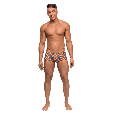 Male Power Impressions Mini szorty XL z paskiem z logo Pride Male Power Impressions Mini szorty XL z paskiem z logo Pride