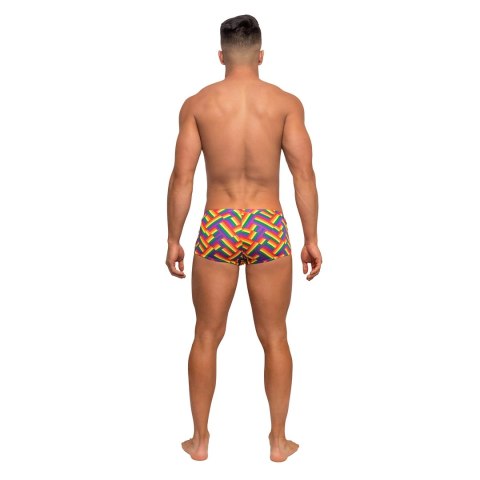 Male Power Impressions Mini szorty XL z paskiem z logo Pride Male Power Impressions Mini szorty XL z paskiem z logo Pride