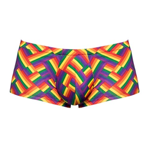 Male Power Impressions Mini szorty XL z paskiem z logo Pride Male Power Impressions Mini szorty XL z paskiem z logo Pride