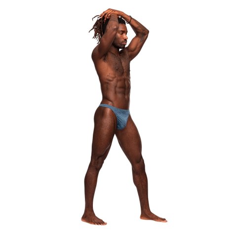 Male Power Inter-Mingle Bong Thong Stringi czarne z wyprofilowaną kieszenią Male Power Inter-Mingle Bong Thong Stringi czarne z wyprofilowaną kieszenią