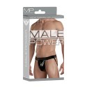 Male Power Jock LXL Modal Rib z otwartym tyłem, czarny