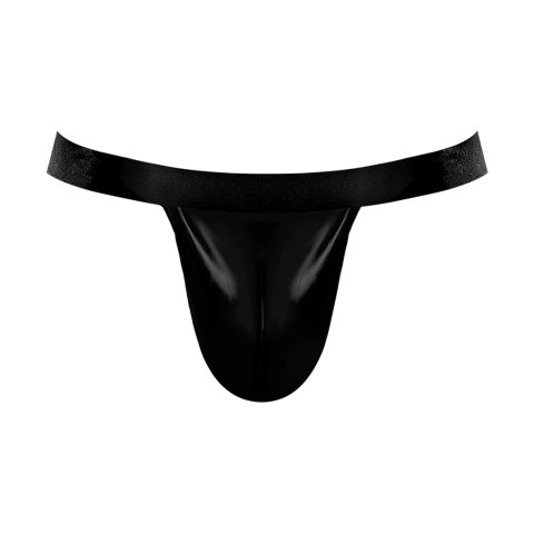 Male Power Jock LXL Modal Rib z otwartym tyłem, czarny Male Power Jock LXL Modal Rib z otwartym tyłem, czarny