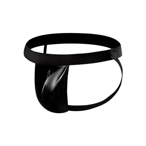 Male Power Jock LXL Modal Rib z otwartym tyłem, czarny Male Power Jock LXL Modal Rib z otwartym tyłem, czarny