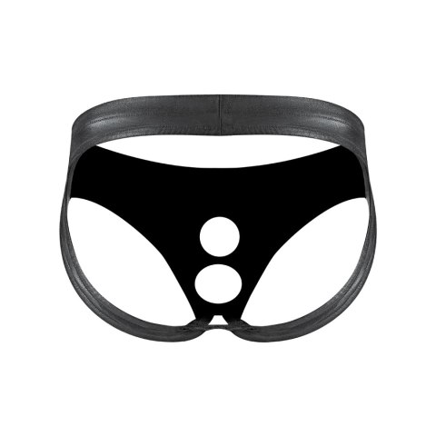 Male Power Jock S Extreme - męskie majtki z otworem z tyłu, czarne Male Power Jock S Extreme - męskie majtki z otworem z tyłu, czarne