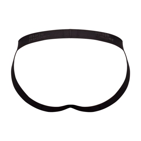 Male Power Jock SM Pride - Stringi z otwartym tyłem, modal, czarne Male Power Jock SM Pride - Stringi z otwartym tyłem, modal, czarne