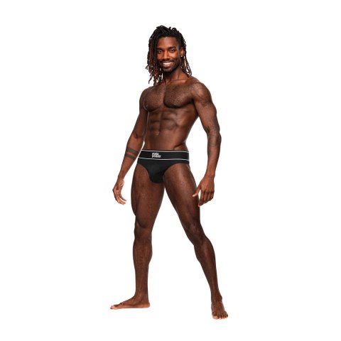 Male Power LXL Modal Rib Stringi męskie z elastycznym paskiem Male Power LXL Modal Rib Stringi męskie z elastycznym paskiem