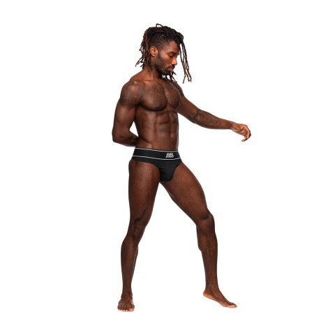 Male Power LXL Modal Rib Stringi męskie z elastycznym paskiem Male Power LXL Modal Rib Stringi męskie z elastycznym paskiem