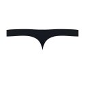 Male Power LXL Satin Spandex Stringi męskie komfortowe czarne