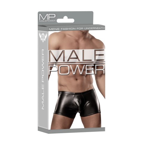 Male Power Liquid Onyx szorty z zamkiem błyskawicznym, czarne Male Power Liquid Onyx szorty z zamkiem błyskawicznym, czarne