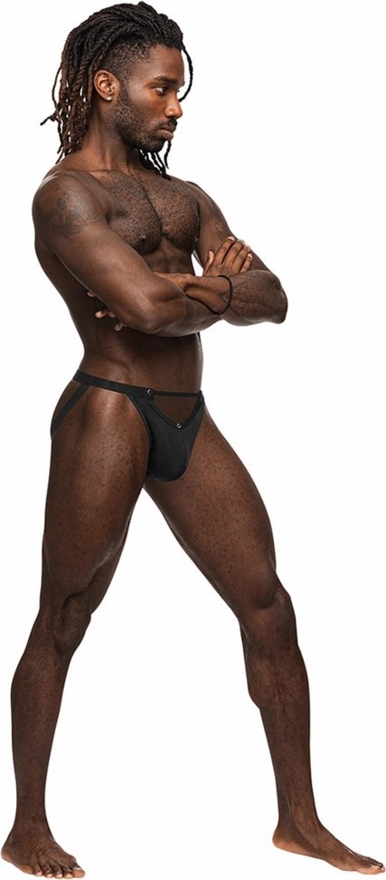 Male Power Magnificence Jock LXL anatomiczne stringi z metalowymi detalami Male Power Magnificence Jock LXL anatomiczne stringi z metalowymi detalami