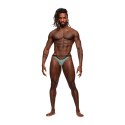 Male Power Magnificence LXL Stringi Micro V z ozdobnymi przelotkami