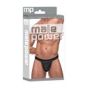 Male Power Micro V Stringi męskie czarne z elastyczną wstawką V