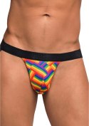 Male Power Modal Rib Jock LXL z otwartym tyłem, paski anatomiczne Pride
