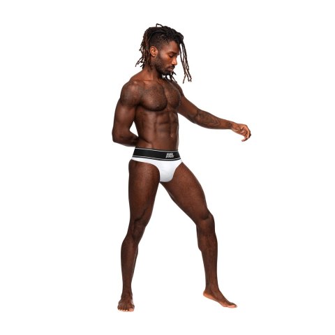 Male Power Modal Rib - Stringi męskie z elastycznym pasem, czarne Male Power Modal Rib - Stringi męskie z elastycznym pasem, czarne