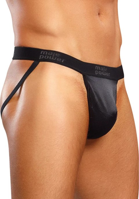Male Power Modal Rib Stringi męskie z otwartym tyłem czarne Male Power Modal Rib Stringi męskie z otwartym tyłem czarne