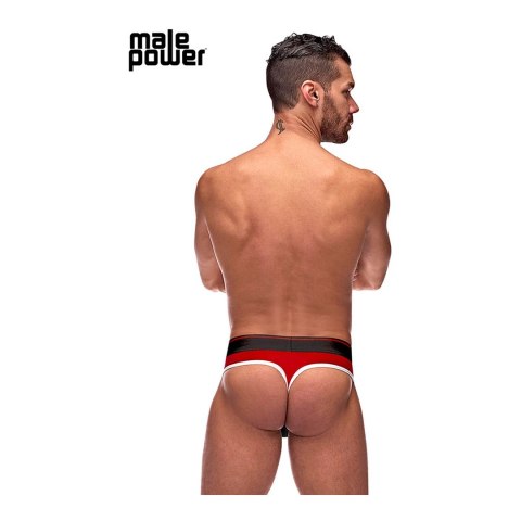 Male Power Panel LXL Retro Sport stringi męskie z kontrastem Male Power Panel LXL Retro Sport stringi męskie z kontrastem
