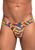 Male Power Pride Fest Stringi Bong T-Back Kolorowy Nisko Zabudowane