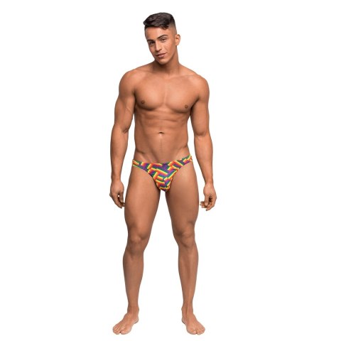 Male Power Pride Fest Stringi Bong T-Back Kolorowy Nisko Zabudowane Male Power Pride Fest Stringi Bong T-Back Kolorowy Nisko Zabudowane