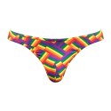 Male Power Pride Fest Stringi Bong T-Back Kolorowy Nisko Zabudowane