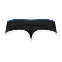 Male Power Retro Sport LXL - Stringi z kolorowymi panelami, biały akcent
