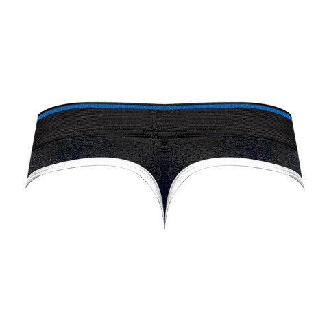 Male Power Retro Sport LXL - Stringi z kolorowymi panelami, biały akcent Male Power Retro Sport LXL - Stringi z kolorowymi panelami, biały akcent
