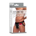 Male Power Retro Sport Panel LXL - bielizna z otwartym tyłem, kolorowe panele