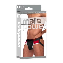 Male Power Retro Sport Panel LXL - bielizna z otwartym tyłem, kolorowe panele