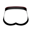 Male Power Retro Sport majtki z panelem i otwartym tyłem, czarne M