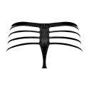 Male Power SM Cage Matte - stringi męskie z paskami, czarne