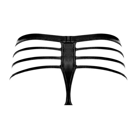Male Power SM Cage Matte - stringi męskie z paskami, czarne Male Power SM Cage Matte - stringi męskie z paskami, czarne