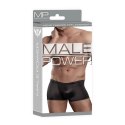 Male Power Satin Spandex szorty Lo Rise XL gładkie satynowe