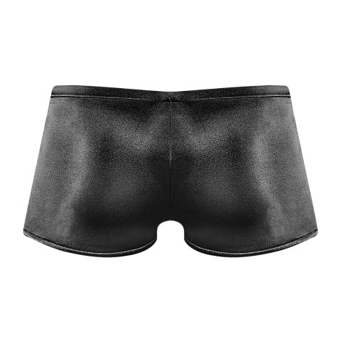 Male Power Satin Spandex szorty Lo Rise gładkie czarne L Male Power Satin Spandex szorty Lo Rise gładkie czarne L